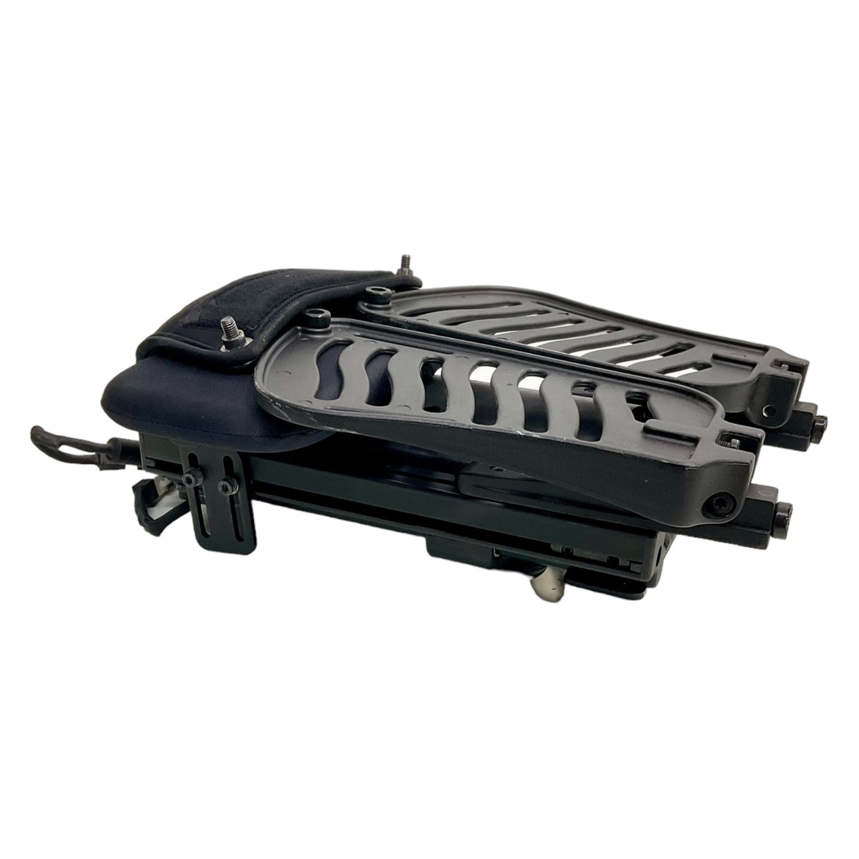 Fixed Center Mount Leg Rest Assembly for Sunrise Medical Quickie QM-7 Series & Quickie Pulse 6 Power Chairs | 159781 | Actuator Included