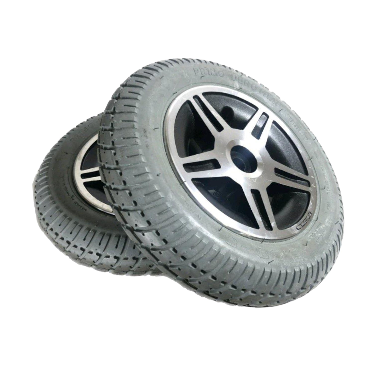 Solid/Flat-Free Drive Wheels for Pride Mobility Jazzy 600, Jazzy 600 XL, Jazzy Select HD, Jazzy Elite 14, and Jazzy Elite HD Power Chairs | Primo WHLASMB2187