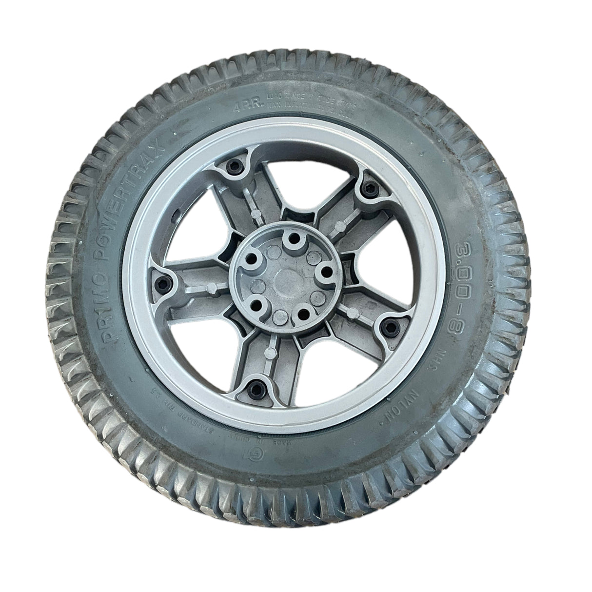 Primo PowerTrax Drive Wheel Assembly for Invacare FDX & TDX Power Wheelchairs | 14" x 3" | Flat-Free | 1167685