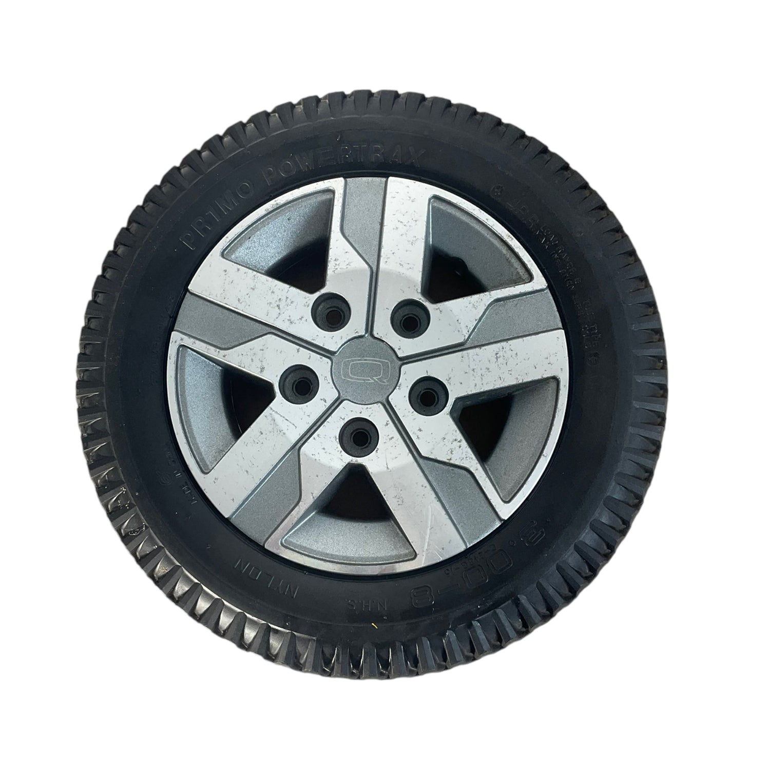 Flat-Free Primo Powertrax Drive Wheel For Pride Mobility Quantum Q6 Edge 2.0, 2.0 X Power Chairs  | 14" x 3" (3.00-8) | WHL138798-B