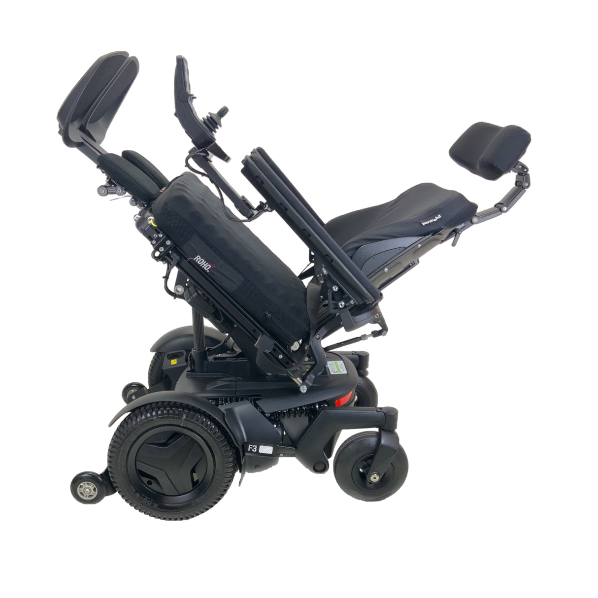 2019 Permobil F3 Rehab Power Chair - Tilt, Recline, Power Legs | 17" x 21" Seat | Only 4 Miles!