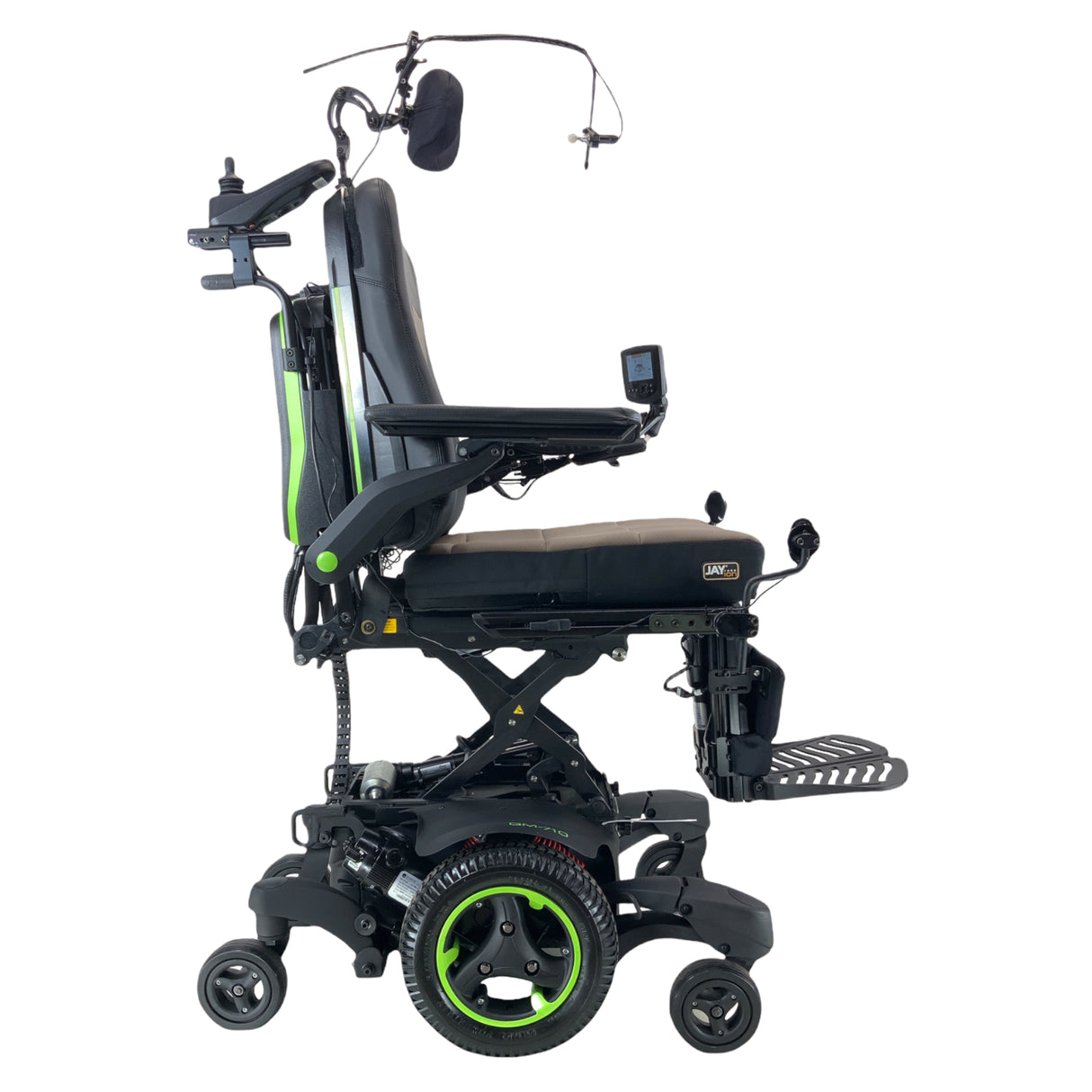 Sunrise Medical Quickie QM-710 Rehab Power Wheelchair | 19" x 22" Seat | Chin Control | Attendant Joystick | Only 3 Miles!