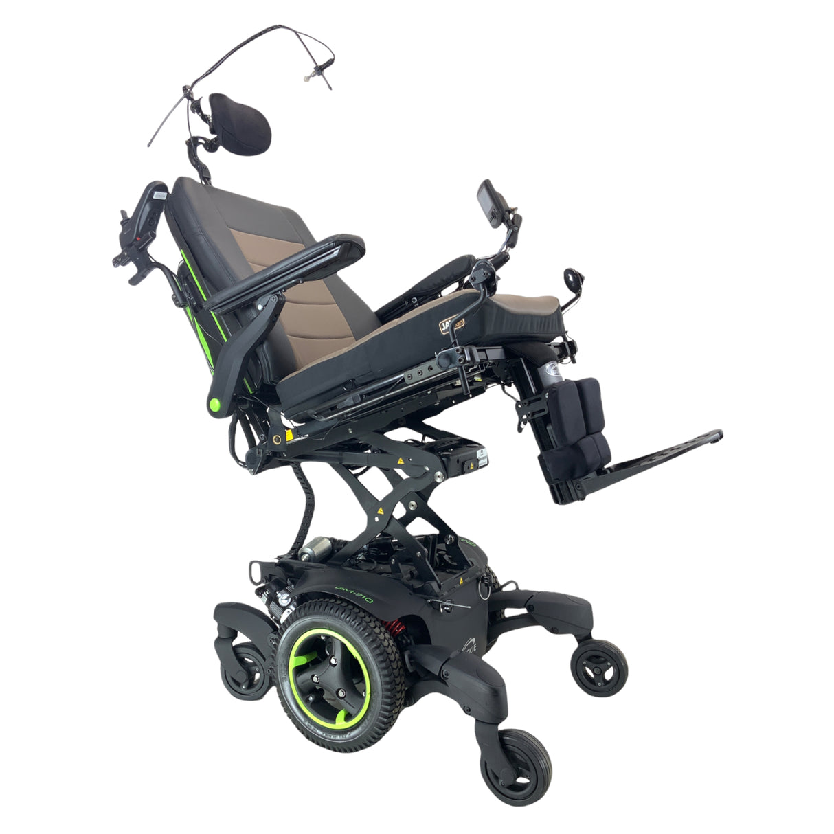 Sunrise Medical Quickie QM-710 Rehab Power Wheelchair | 19" x 22" Seat | Chin Control | Attendant Joystick | Only 3 Miles!