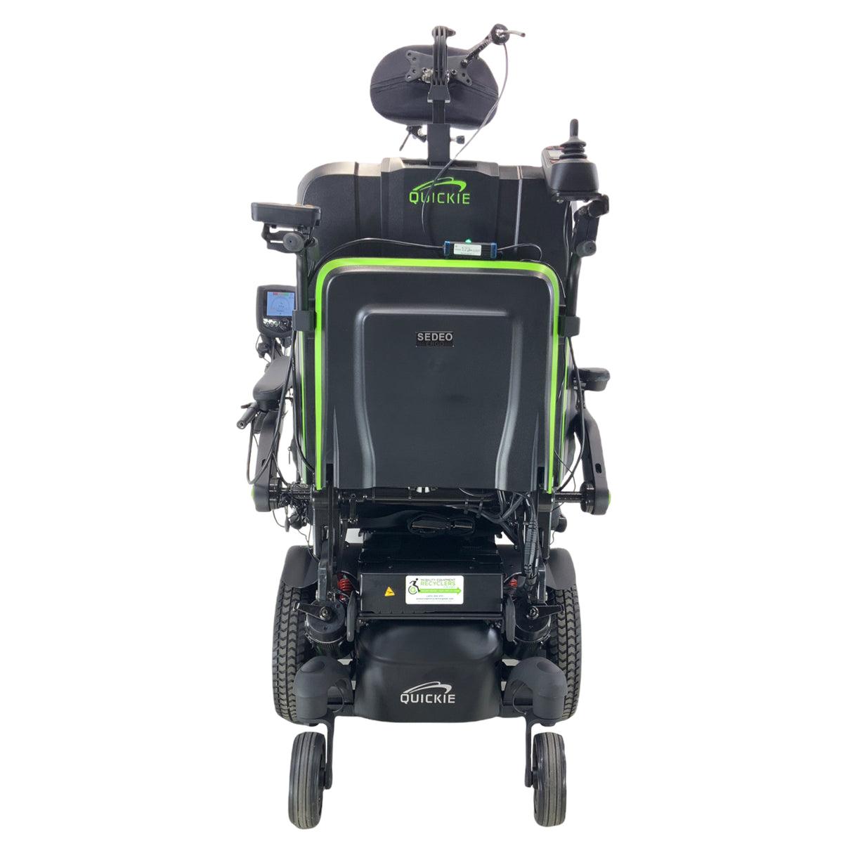 Sunrise Medical Quickie QM-710 Rehab Power Wheelchair | 19" x 22" Seat | Chin Control | Attendant Joystick | Only 3 Miles!