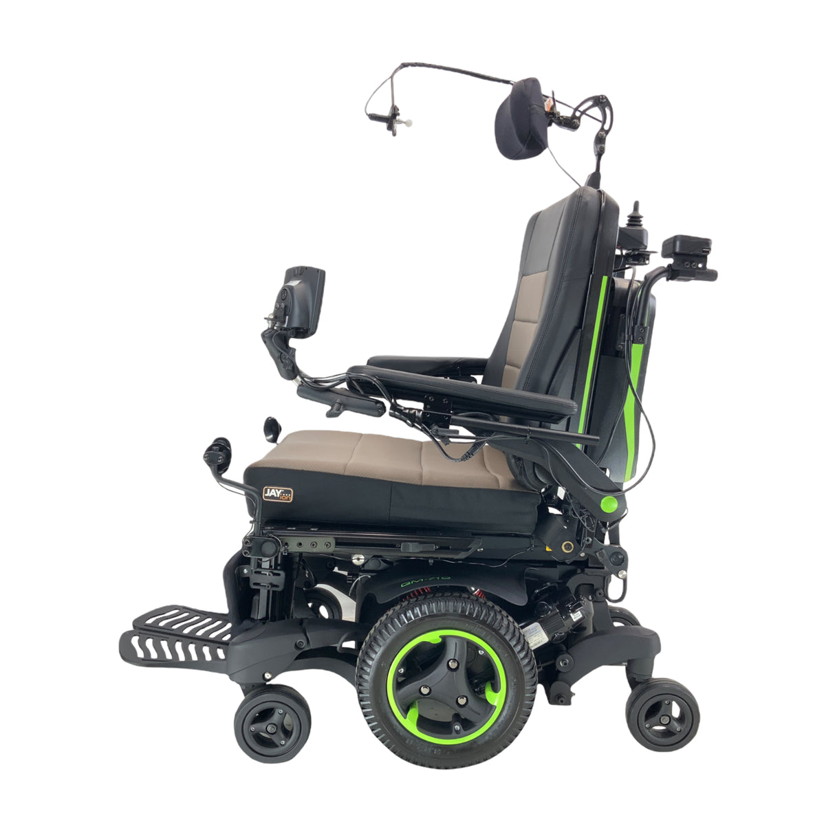 Sunrise Medical Quickie QM-710 Rehab Power Wheelchair | 19" x 22" Seat | Chin Control | Attendant Joystick | Only 3 Miles!