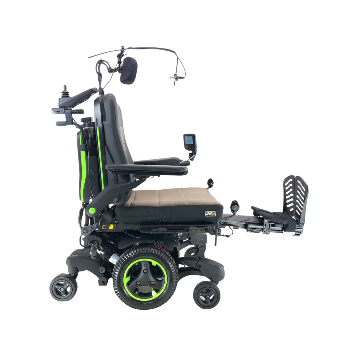 Sunrise Medical Quickie QM-710 Rehab Power Wheelchair | 19" x 22" Seat | Chin Control | Attendant Joystick | Only 3 Miles!
