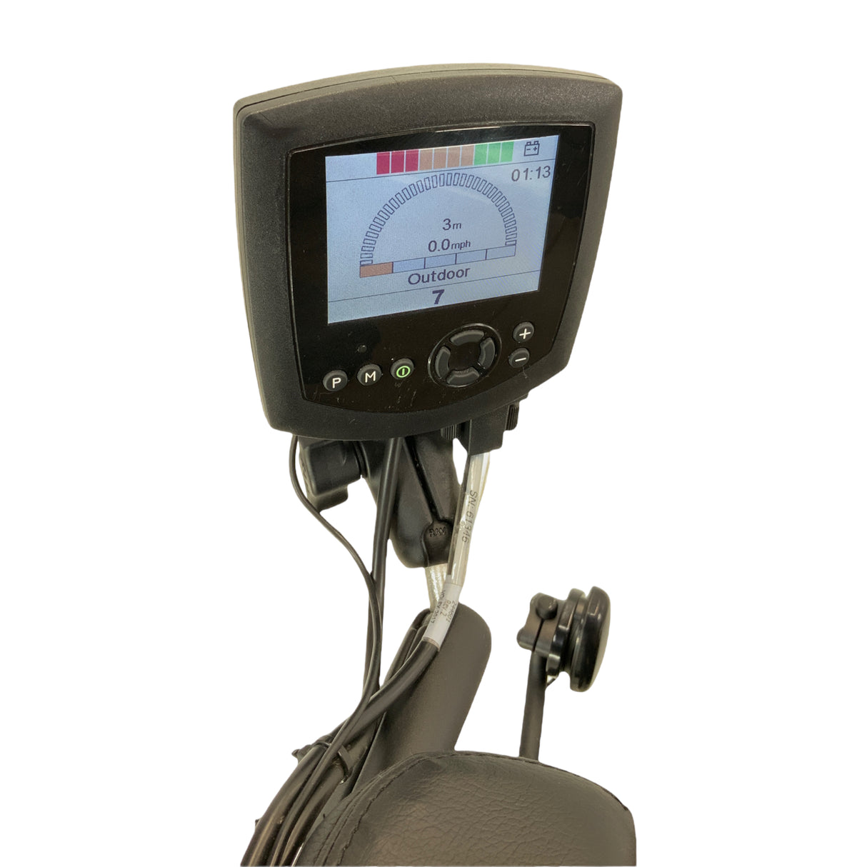 Sunrise Medical Quickie QM-710 Rehab Power Wheelchair | 19" x 22" Seat | Chin Control | Attendant Joystick | Only 3 Miles!