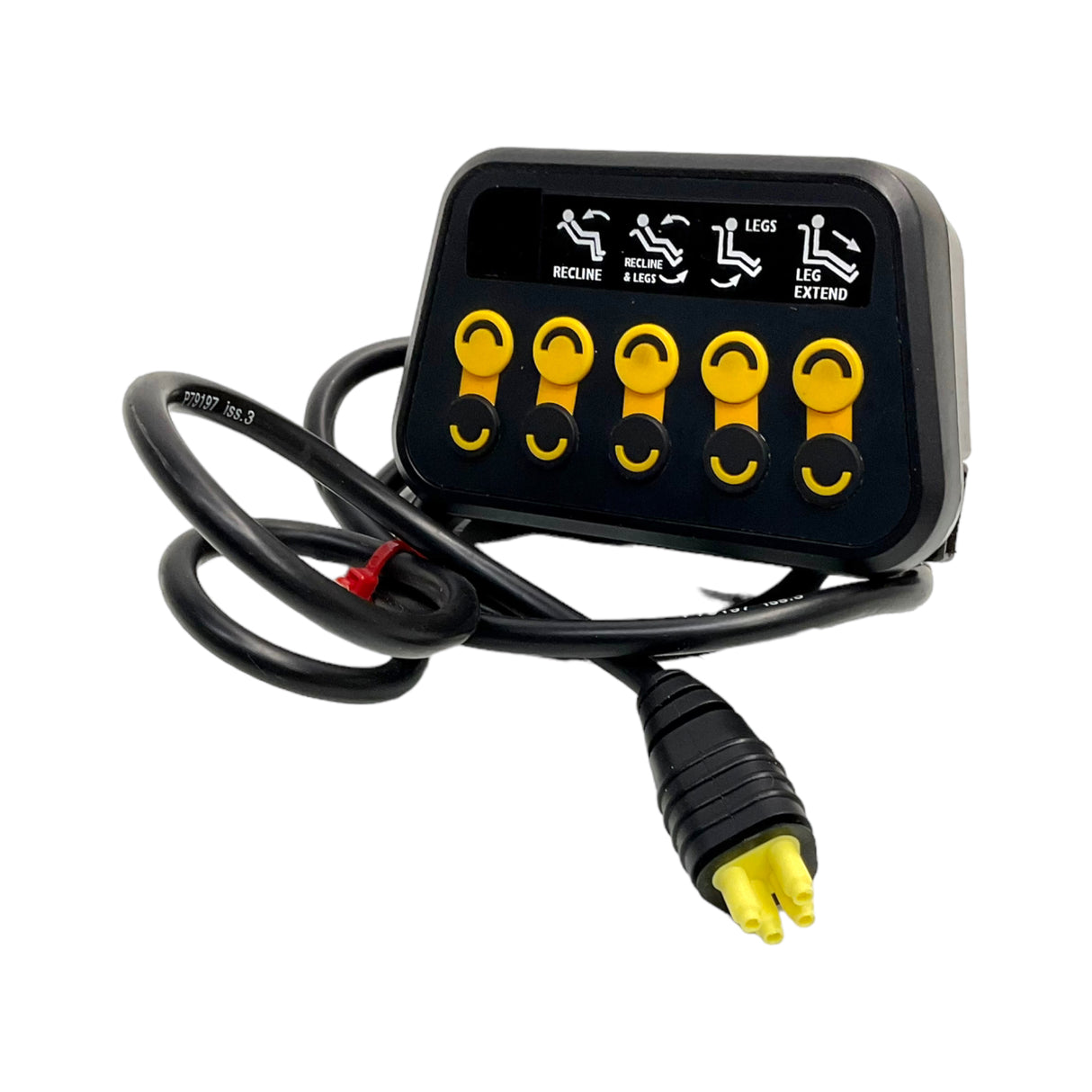 Seat Control Switch for Sunrise Medical Quickie QM-7 Series, Quickie Pulse 6, Q700 M, and More Power Chairs | 158709