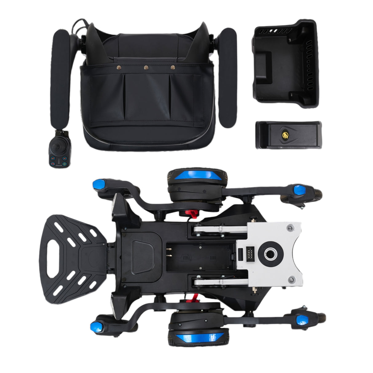 Disassembled Buzzaround Power Chair