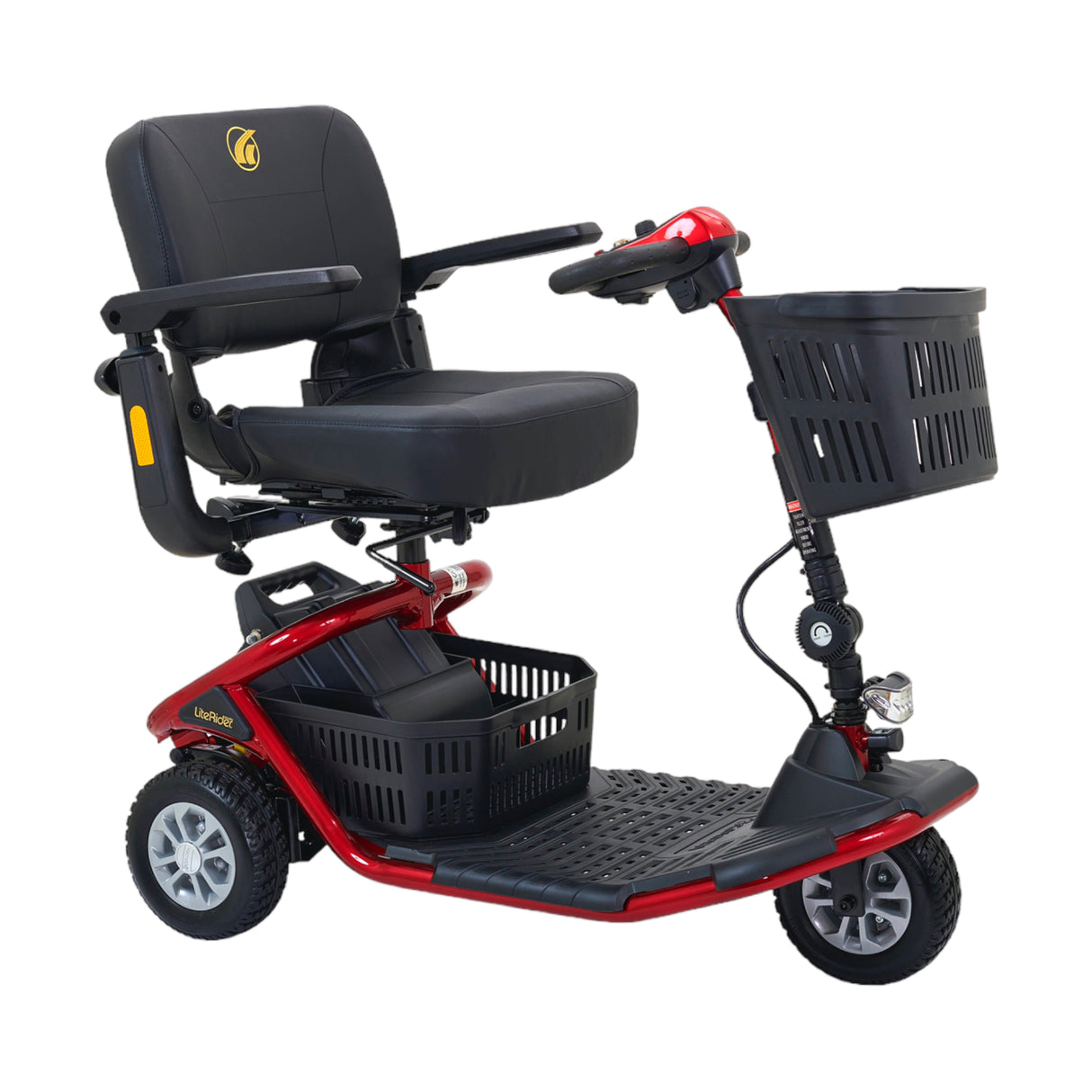 New Golden Technologies LiteRider 3-Wheel Full Size Mobility Scooter | Max Speed 5 MPH | 300 LBS Weight Capacity
