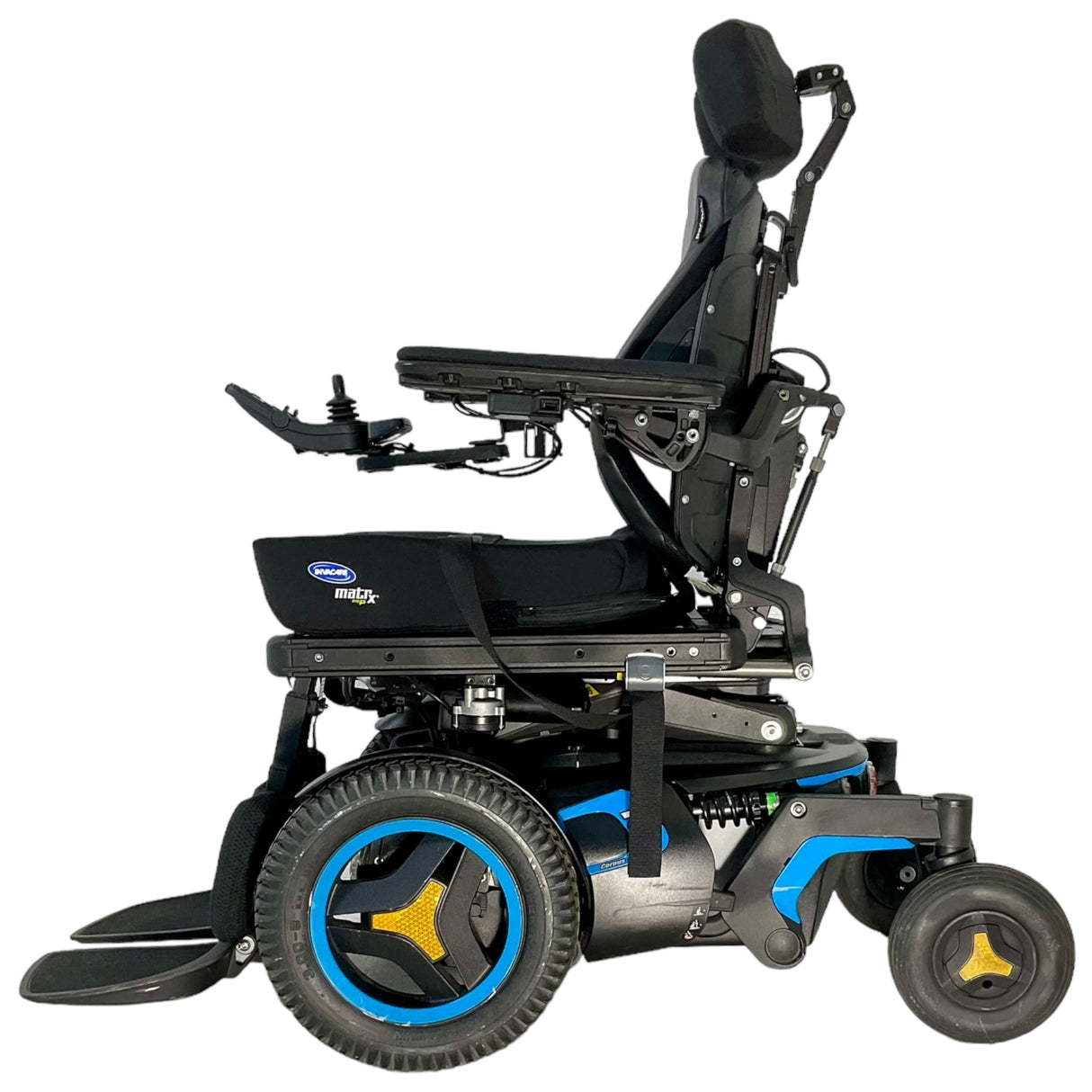 Left profile view of Pemobil F3 Corpus Power Chair