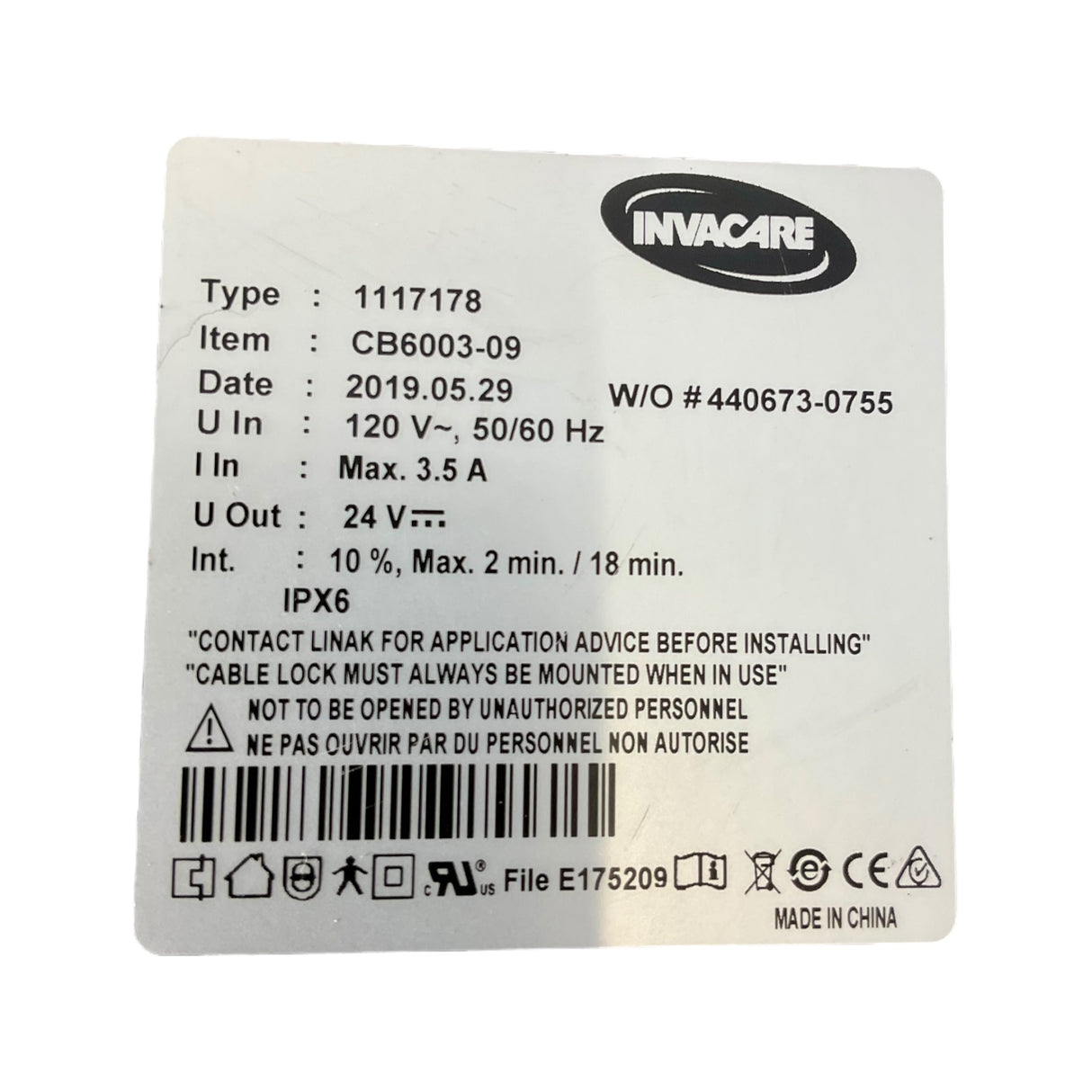 6-Channel Controller and Junction Box for Invacare Full-Electric and Semi-Electric Hospital Beds | 1117178