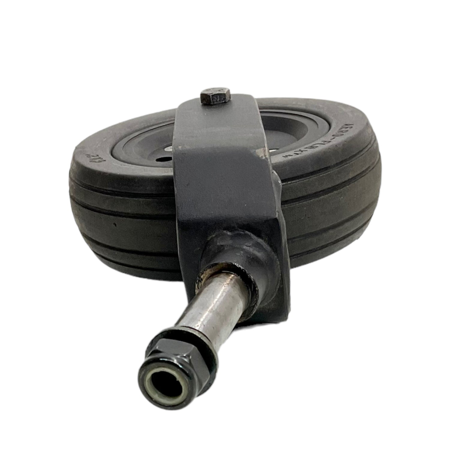 Flat-Free Rear Caster Wheel Assembly for Sunrise Medical Quickie Pulse 5, Pulse 6, & Zippie ZM310 Power Chairs | 6 x 2 inches | Forks Included