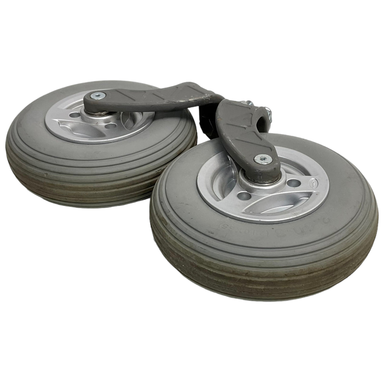 Rear Caster Wheel Assembly for Permobil C300, C350, K300, K450 MX Power Chairs | Solid Flat-Free Tires