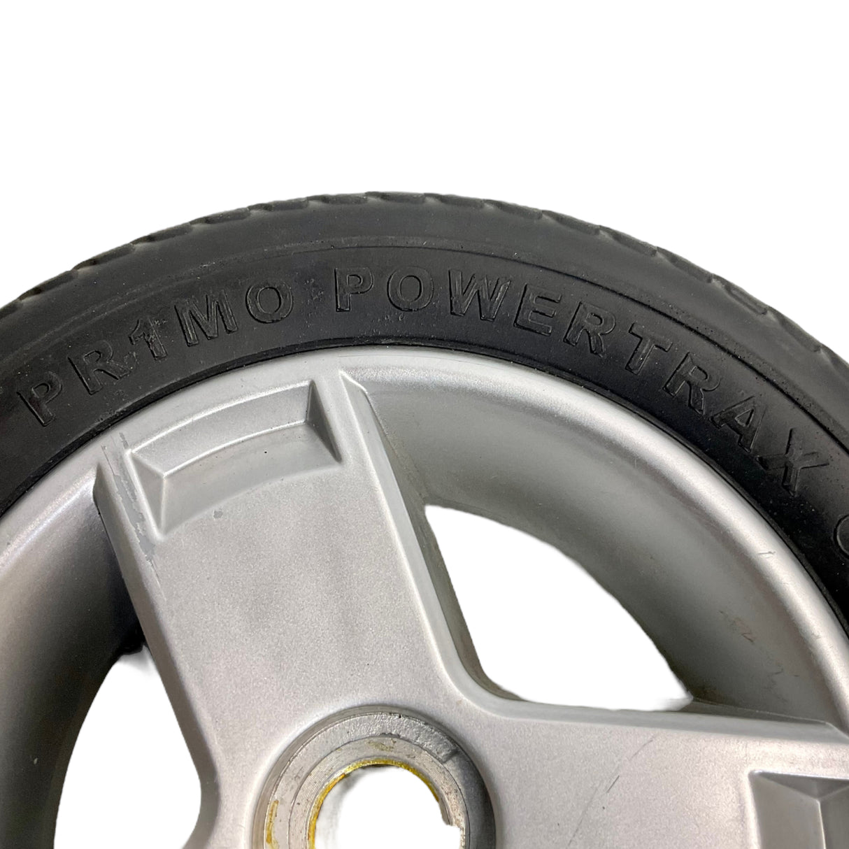 Flat-Free Drive Wheel Assembly for Pride Mobility Go-Chair, Go-Chair MED, & Kozmo Power Chairs | 9 x 3 inches | Pr1mo Powertrax