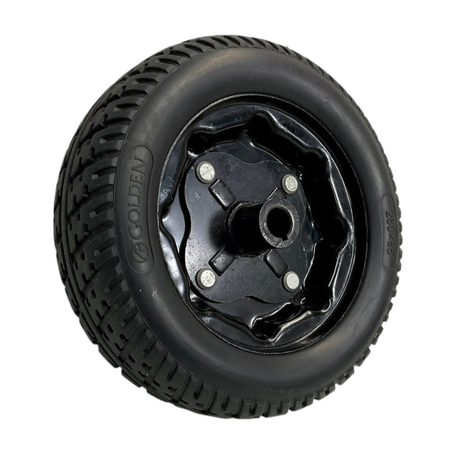Drive Wheel Assembly for Golden Alante Sport & Literider Power Chairs | 9 x 3 inches | Flat-Free Foam Filled