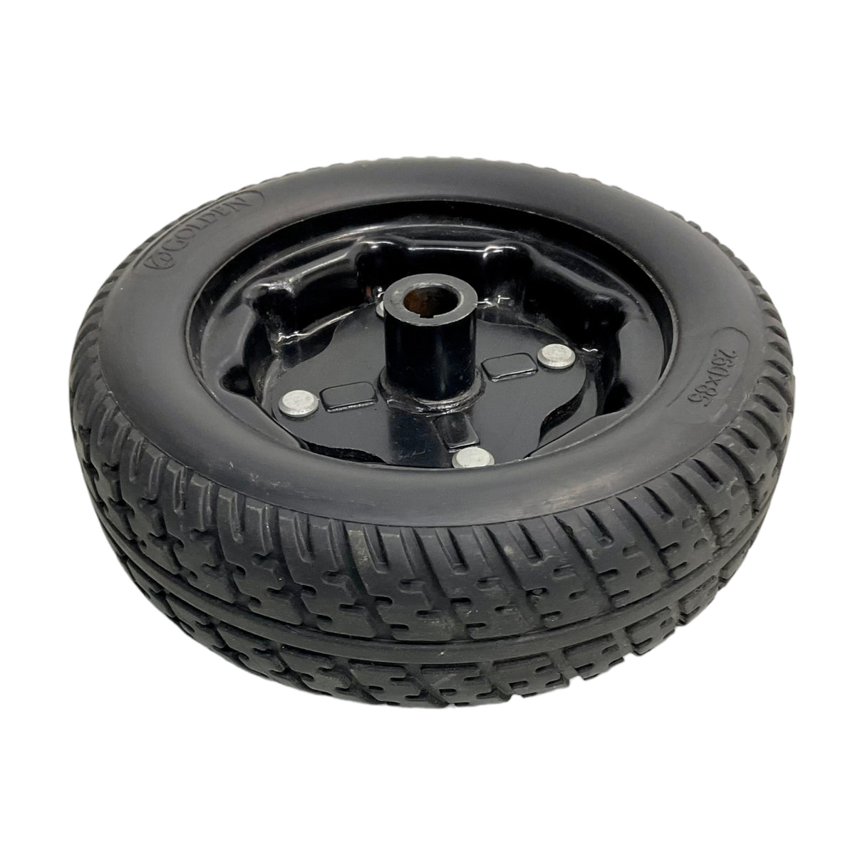 Drive Wheel Assembly for Golden Alante Sport & Literider Power Chairs | 9 x 3 inches | Flat-Free Foam Filled