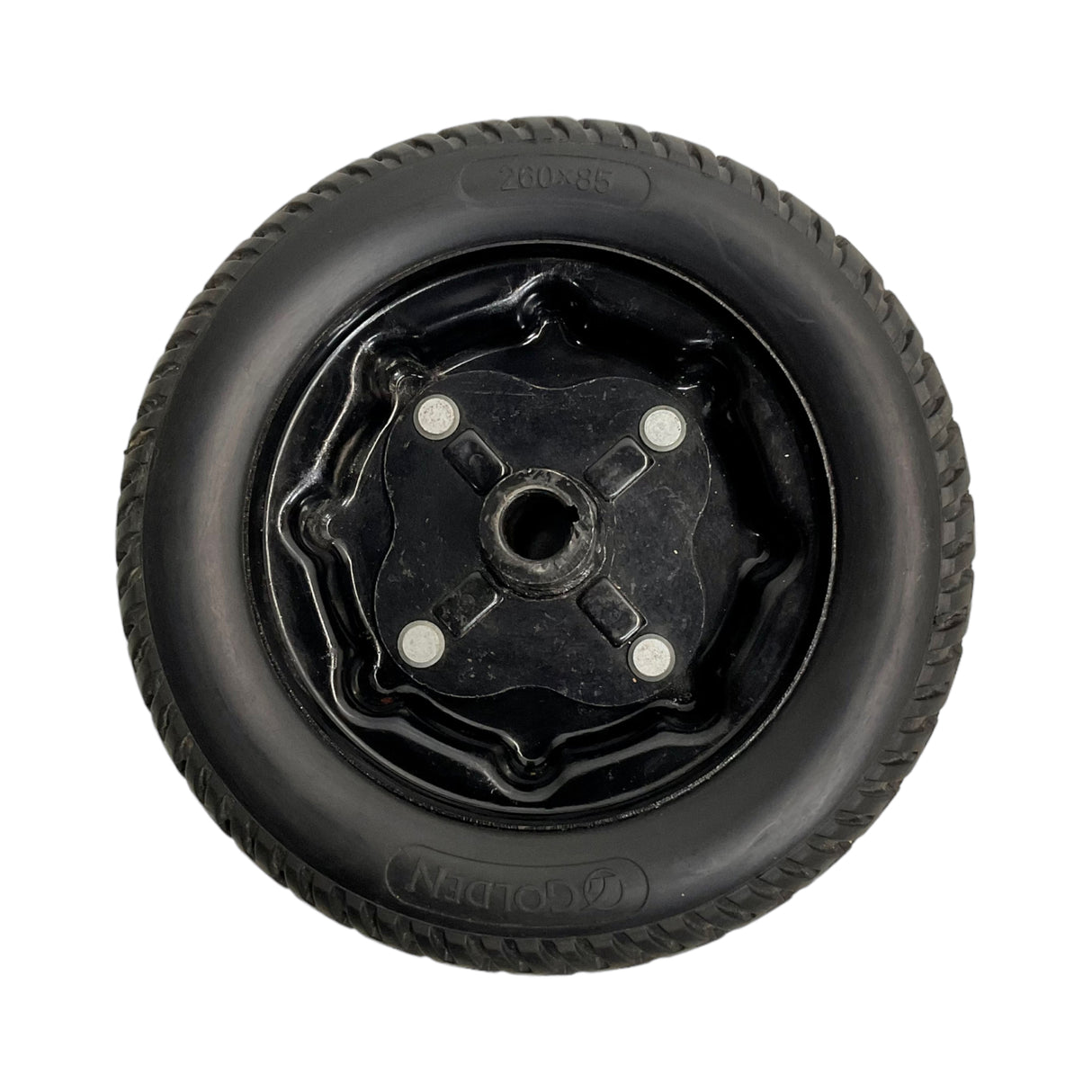 Drive Wheel Assembly for Golden Alante Sport & Literider Power Chairs | 9 x 3 inches | Flat-Free Foam Filled