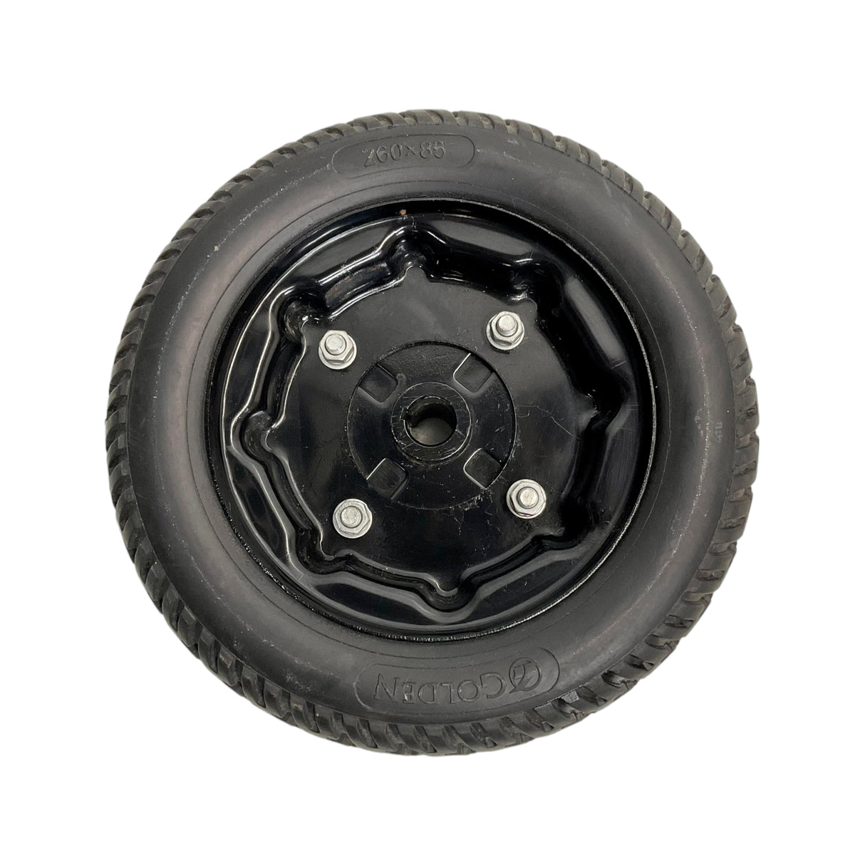 Drive Wheel Assembly for Golden Alante Sport & Literider Power Chairs | 9 x 3 inches | Flat-Free Foam Filled