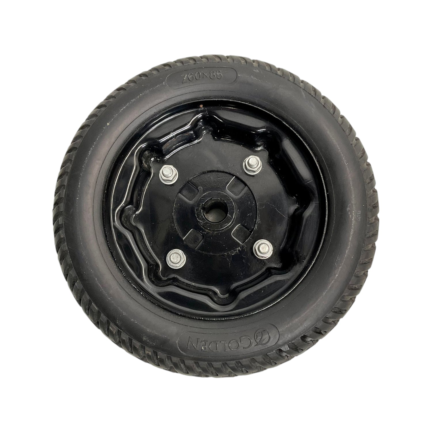 Drive Wheel Assembly for Golden Alante Sport & Literider Power Chairs | 9 x 3 inches | Flat-Free Foam Filled