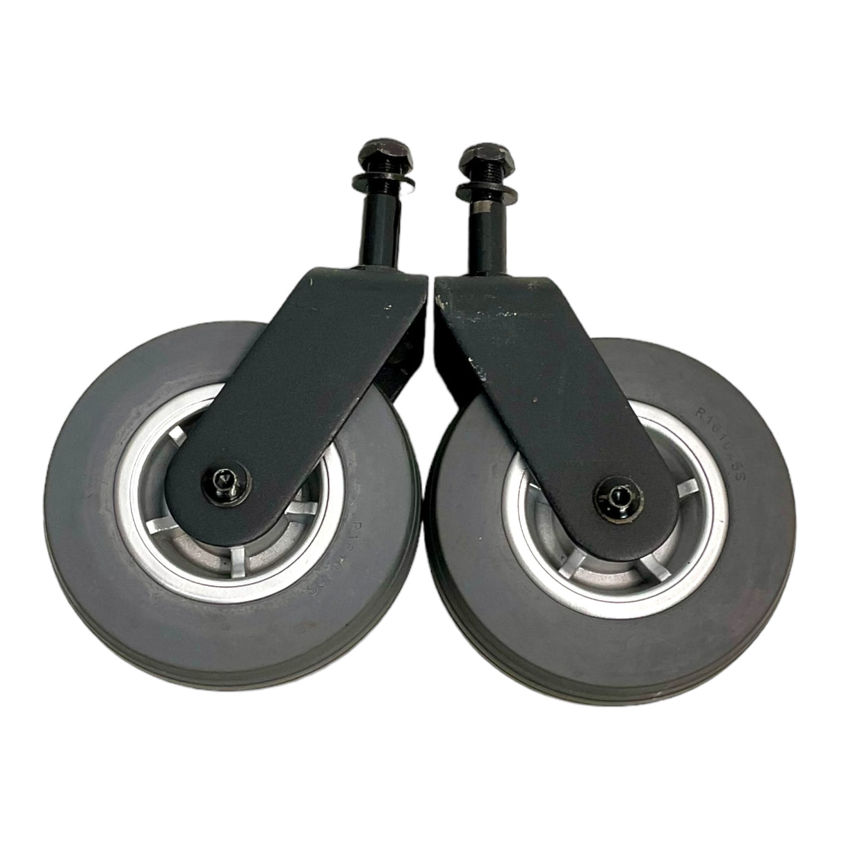 Set of 5 inch Front Caster Wheels for Pride Quantum 610 & J6 Power Chairs | Flat-Free | WHL140933-D | WHL140936-D