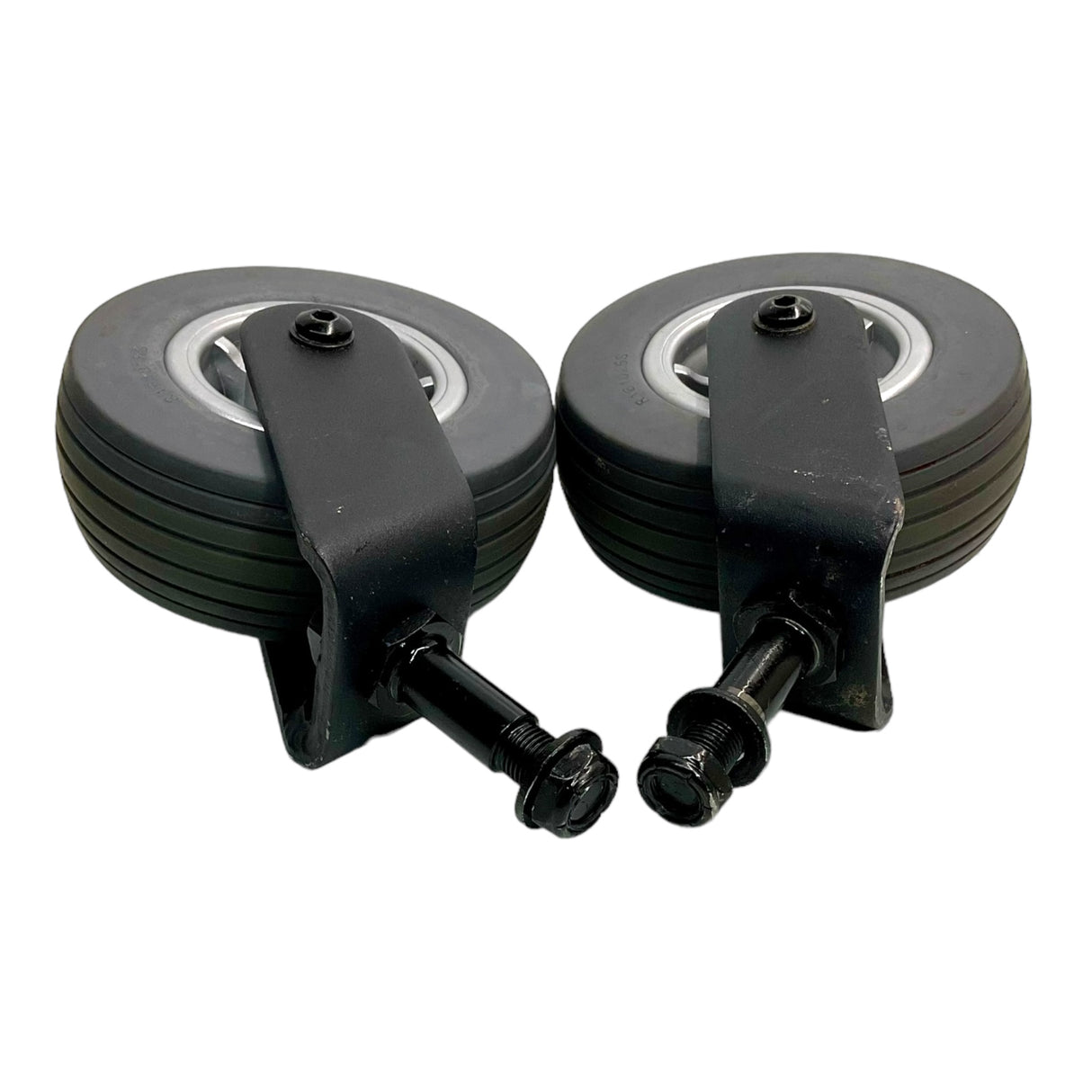 Set of 5 inch Front Caster Wheels for Pride Quantum 610 & J6 Power Chairs | Flat-Free | WHL140933-D | WHL140936-D