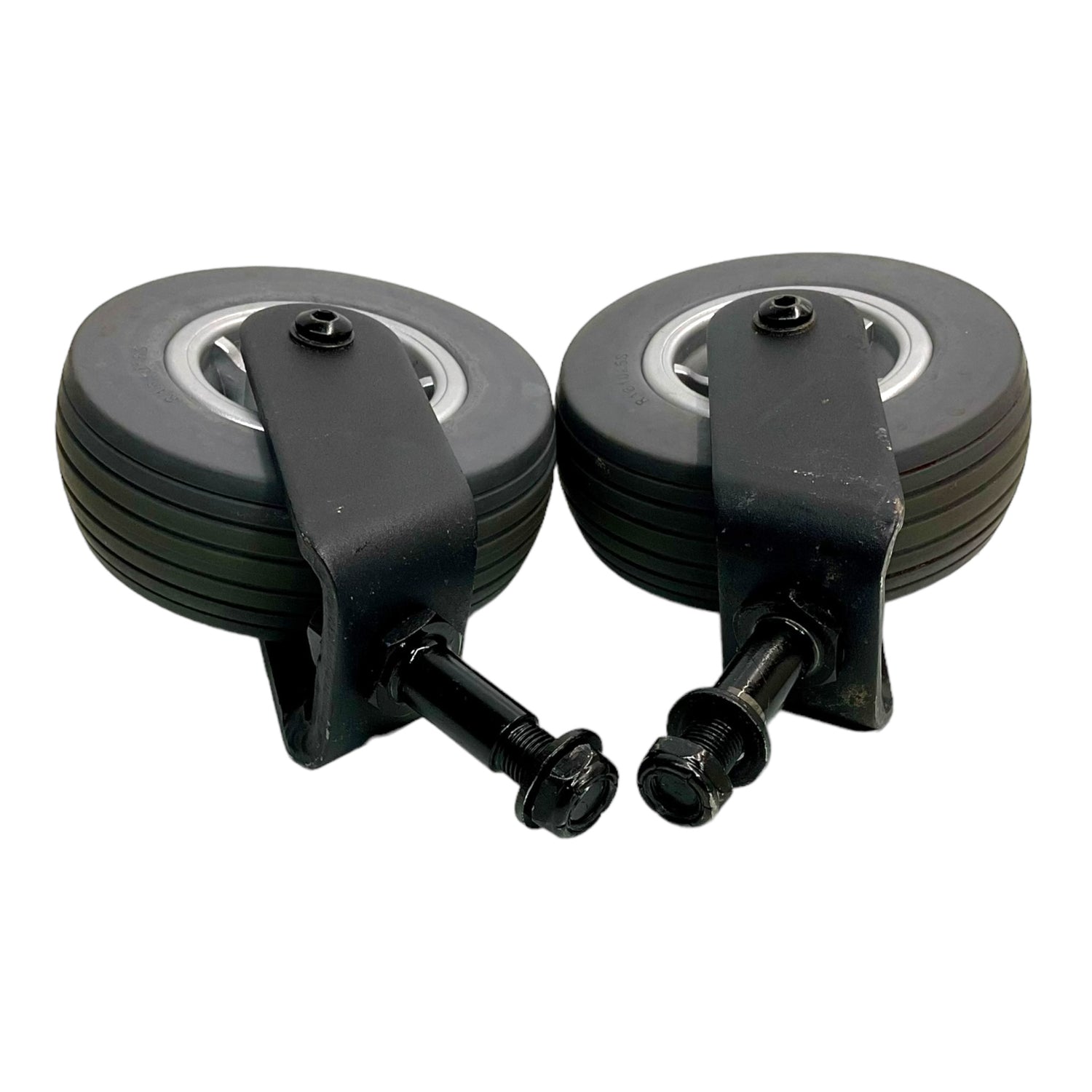 Set of 5 inch Front Caster Wheels for Pride Quantum 610 & J6 Power Chairs | Flat-Free | WHL140933-D | WHL140936-D