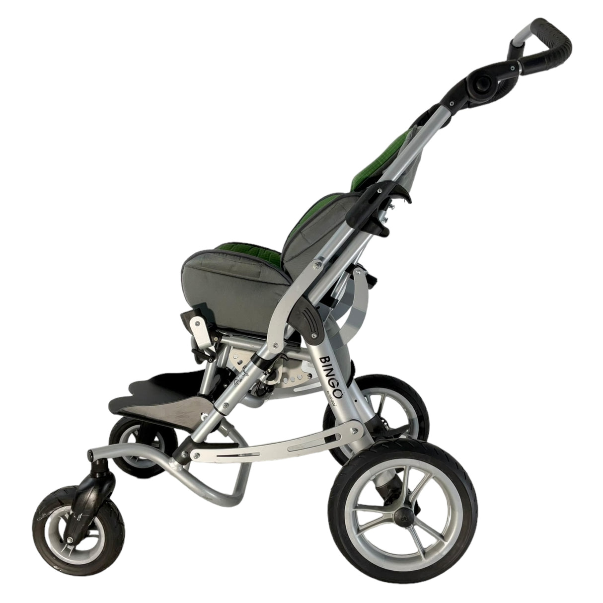 Left profile view of Hoggi Bingo stroller