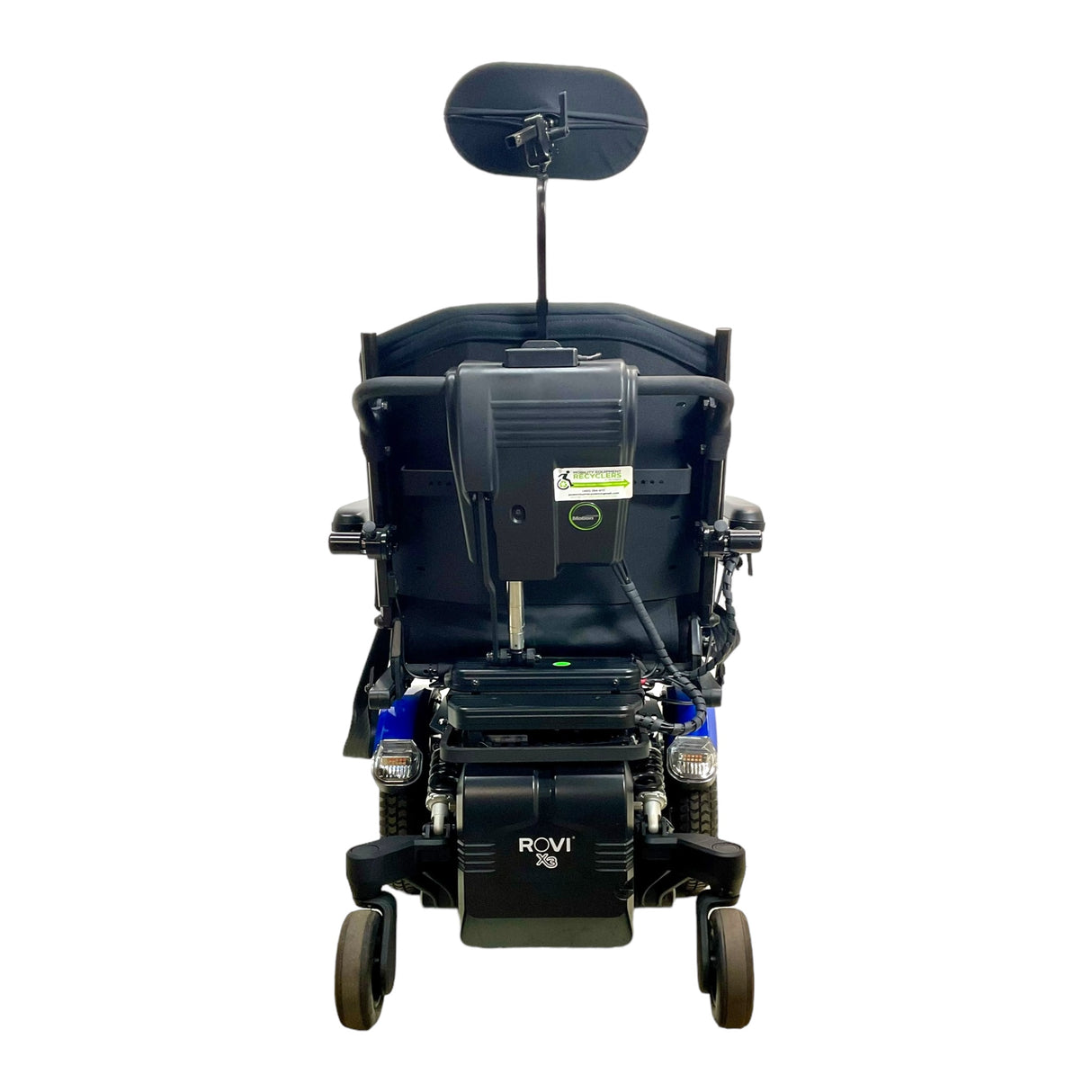 Back view of Rovi X3 power chair