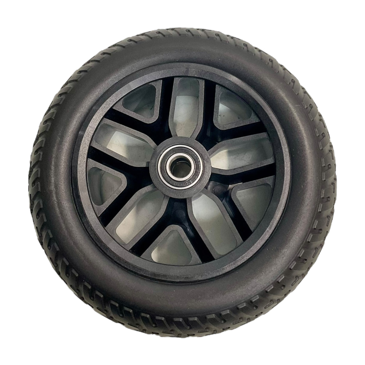 Front Wheel Assembly for Golden Buzzaround EX Scooters | Flat-Free | 9 x 2 inches