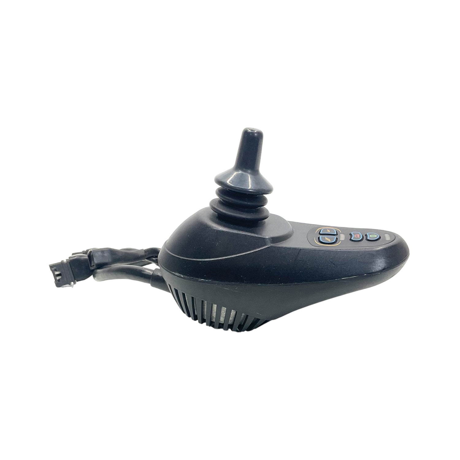 Side profile view of Pride Jazzy Select joystick