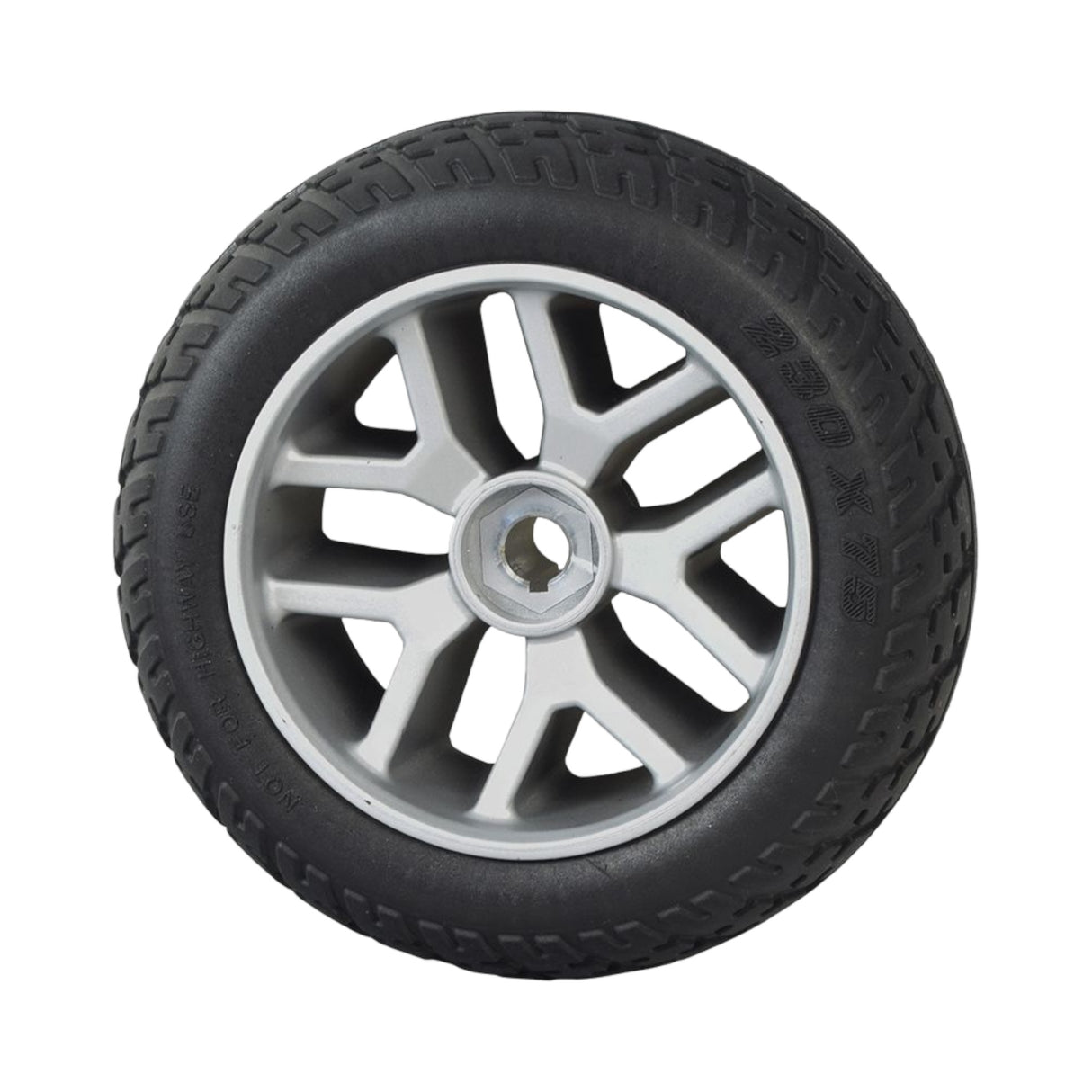 Rear Wheel Assembly for Golden Buzzaround EX & Buzzaround LX Scooters | Flat-Free | 9 x 2 inches