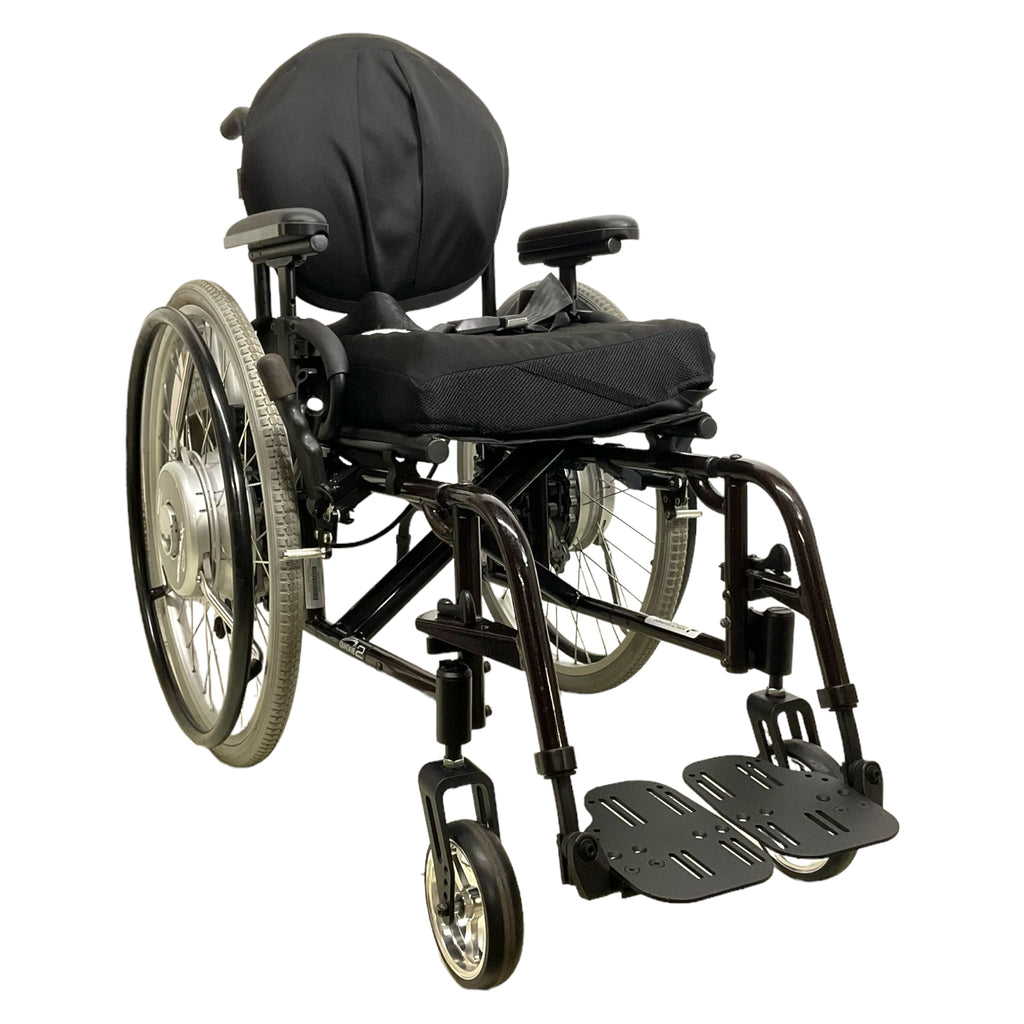 Quickie 2 wheelchair with power assist wheels - overview