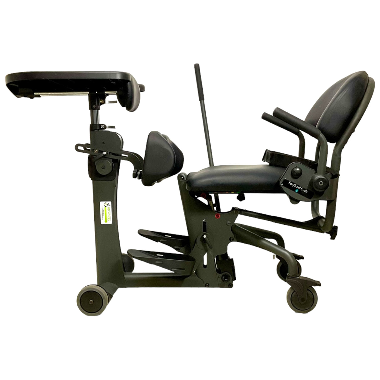 Left profile view of EasyStand Evolv Adult standing device