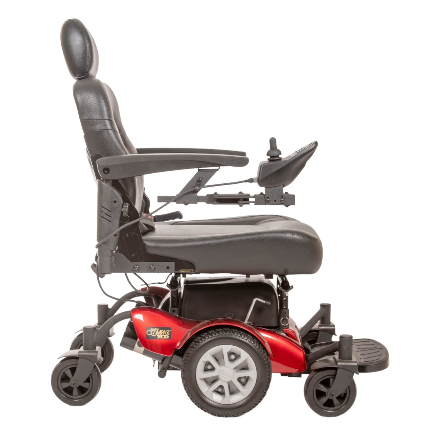 Right profile view of Golden Compass HD power chair