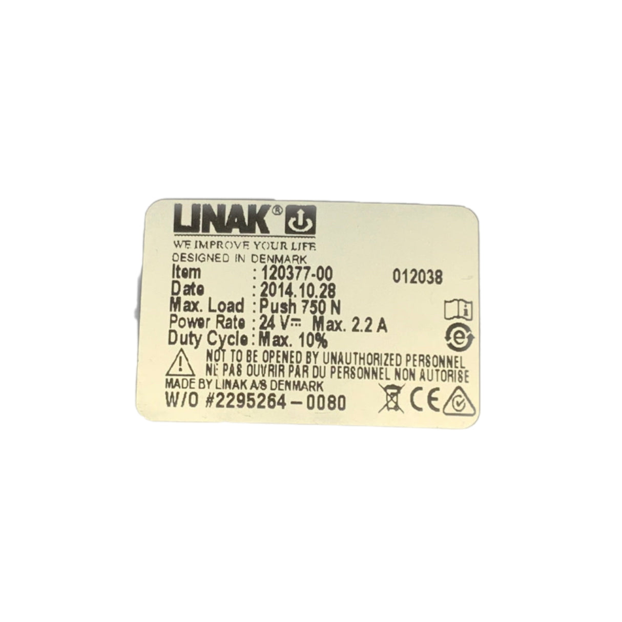 Recline/Leg Actuator for Quickie QM-7 and S6 Series Power Wheelchairs