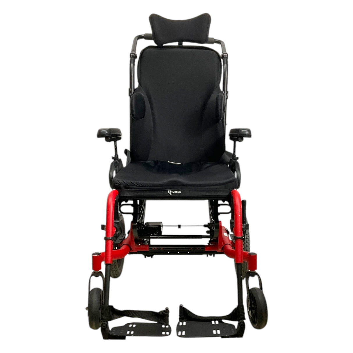 Front View of Ki Mobility Focus CR Tilt-in-Space Wheelchair