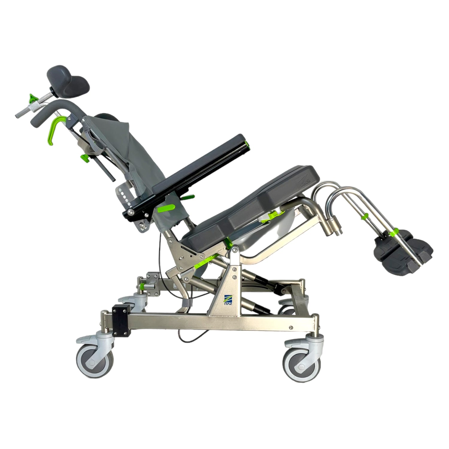 Raz-AT shower chair tilted