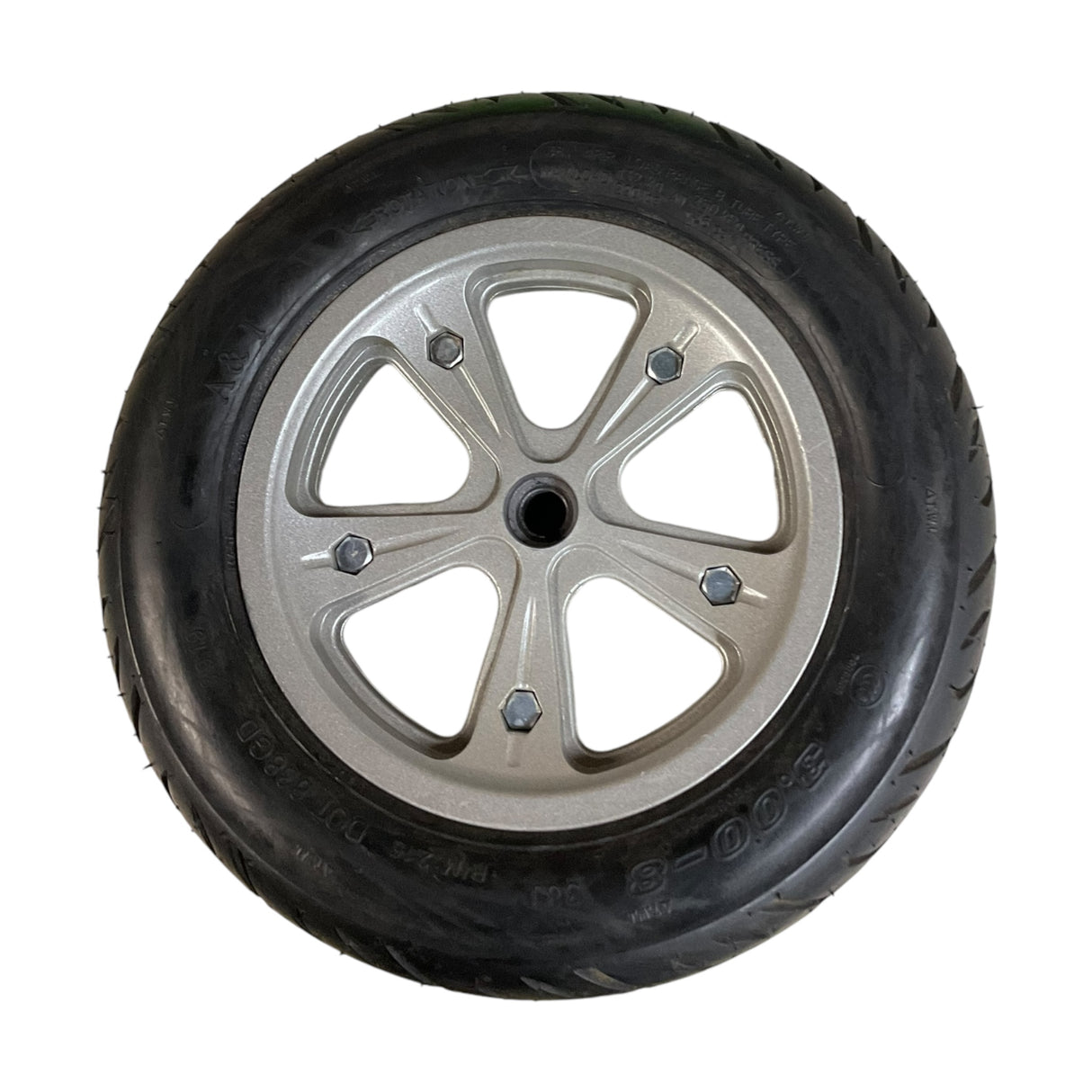 Set of Drive Wheels for Drive Medical Trident HD Power Chair | 14 x 3 | Flat-Free Assembly