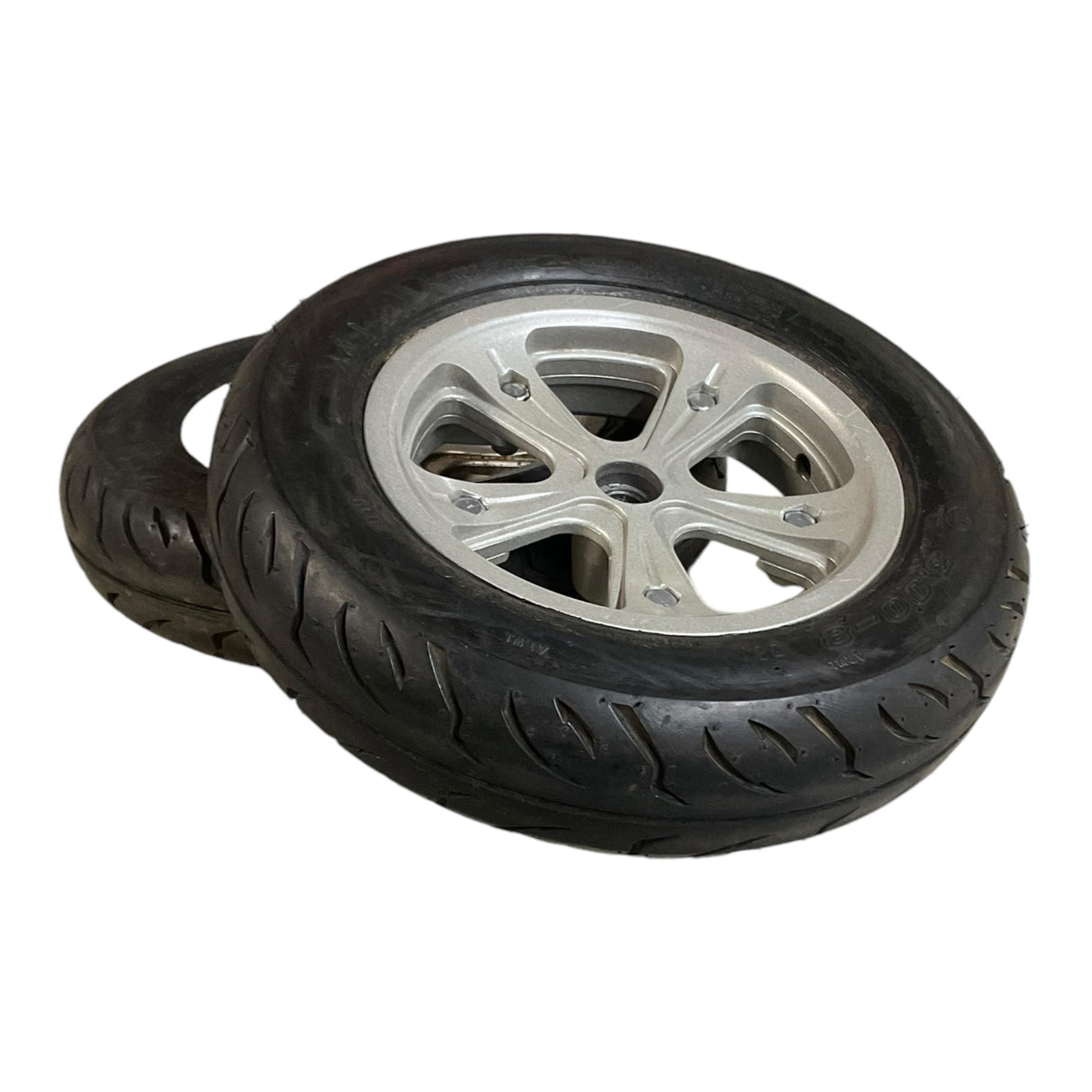 Set of Drive Wheels for Drive Medical Trident HD Power Chair | 14 x 3 | Flat-Free Assembly