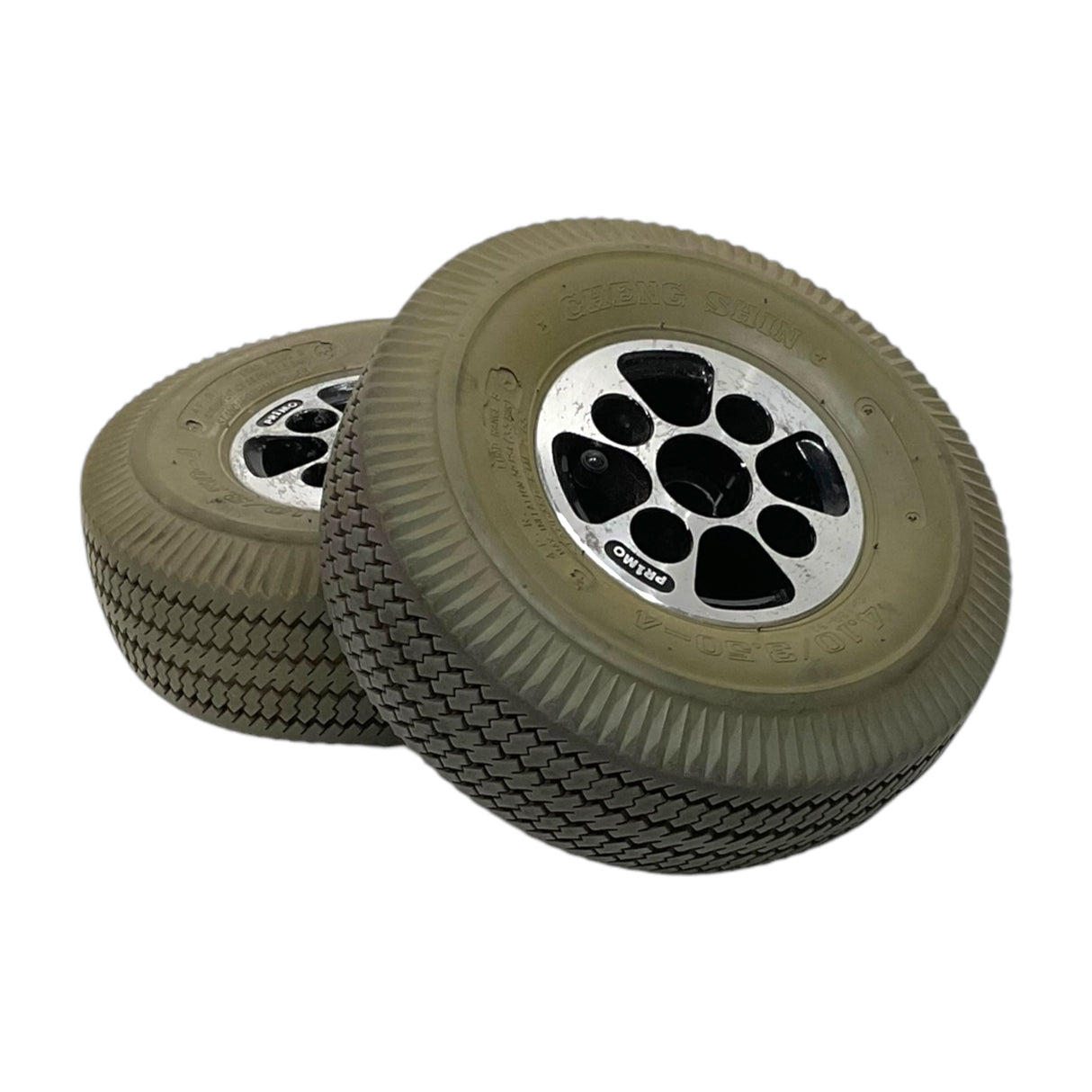 Set of Drive Wheels for Hoveround Teknique XHD Power Chairs | 10 x 3 | Pneumatic Air-Filled Tires