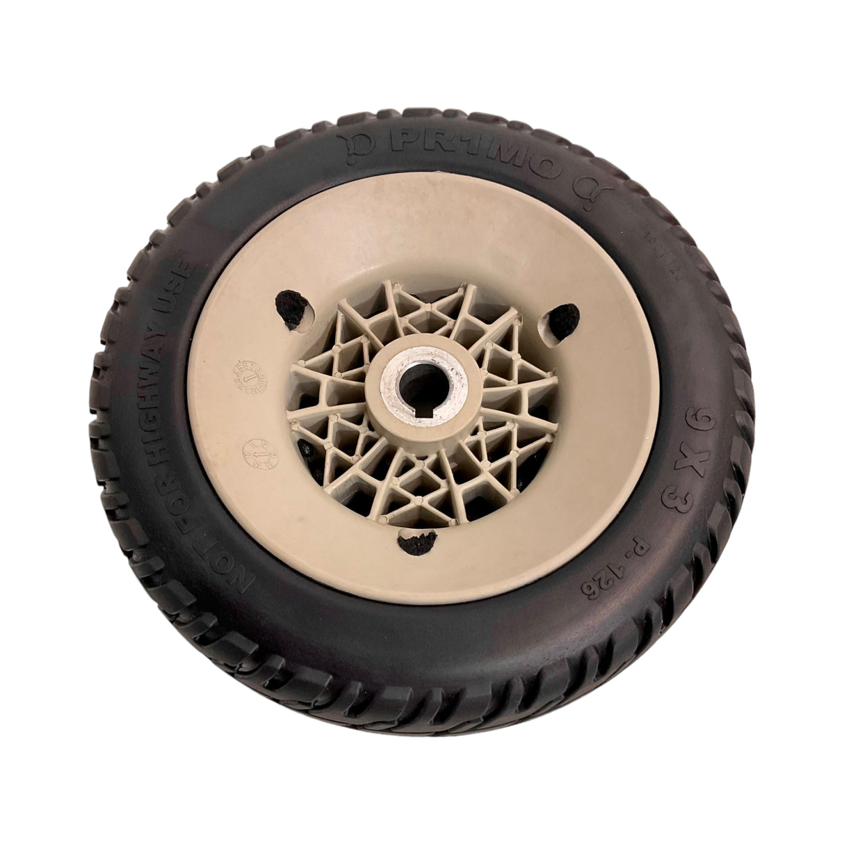 Flat-Free Drive Wheel Assembly for Pride Jazzy Select Elite, Sport, TSS 300 Power Chairs | WHLASMB2017