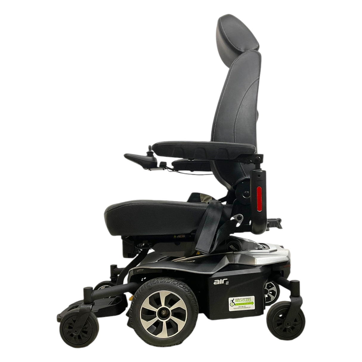 Left Side View of Pride Jazzy Air 2 Power Chair