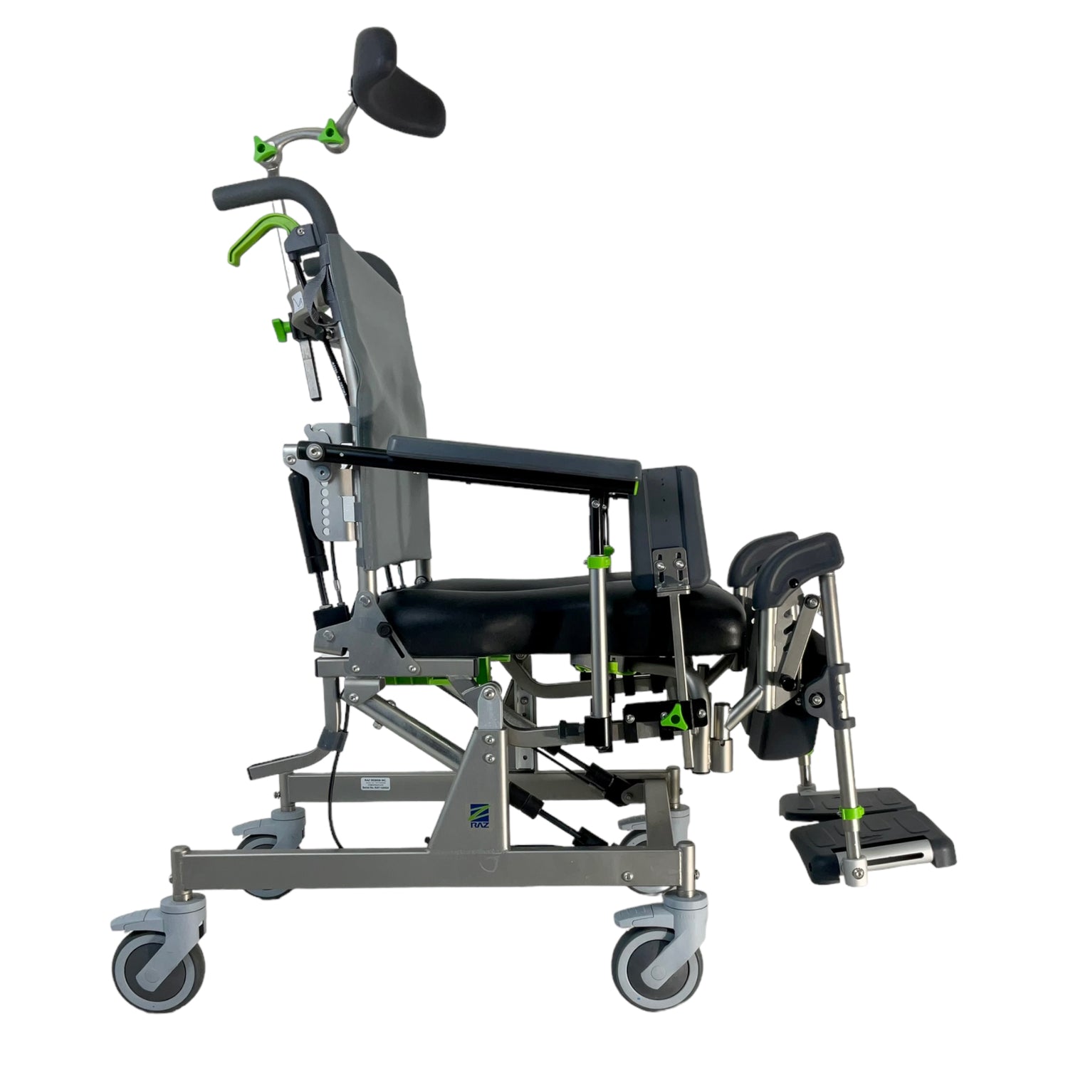 Right profile view of RAZ-AT shower chair