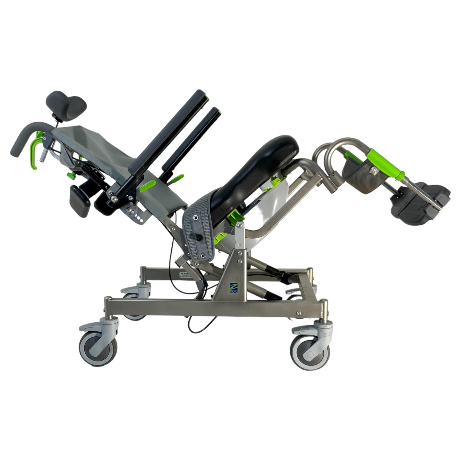 Raz-AT shower chair tilted