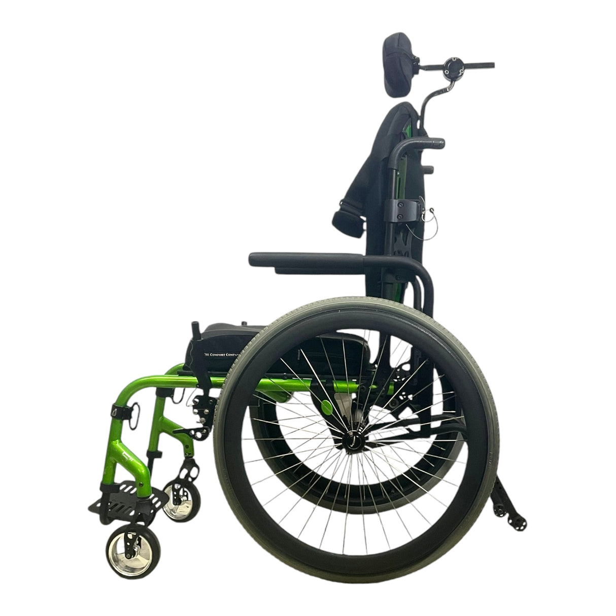 Left side view of Sunrise Medical Quickie 5R wheelchair
