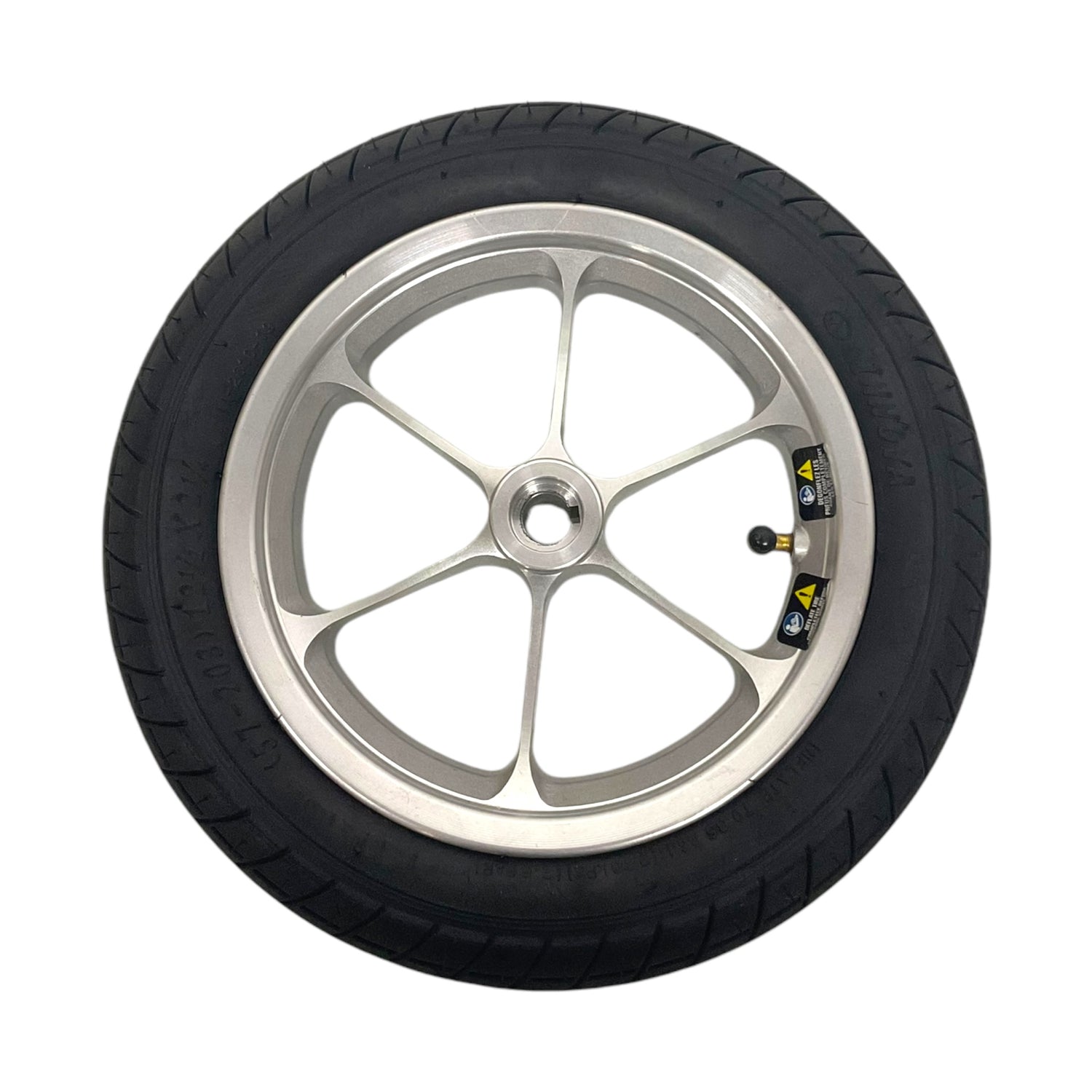 Set of Drive Wheels with Rims for Pride Mobility Jazzy Passport Power Chairs | 12 x 2 in | Pneumatic Air-Filled Tires