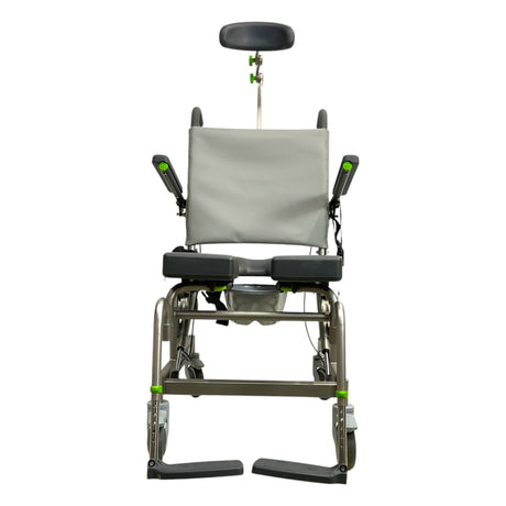 Raz Designs RAZ-AT Roll-In Shower Chair | 17 x 18 in Seat | Attendant Tilt Capabilities