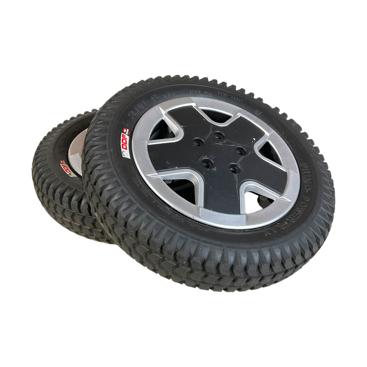 Pair of Flat-Free Drive Wheels for Invacare TDX SP2 Power Chairs | 14" x 3" | 60102669