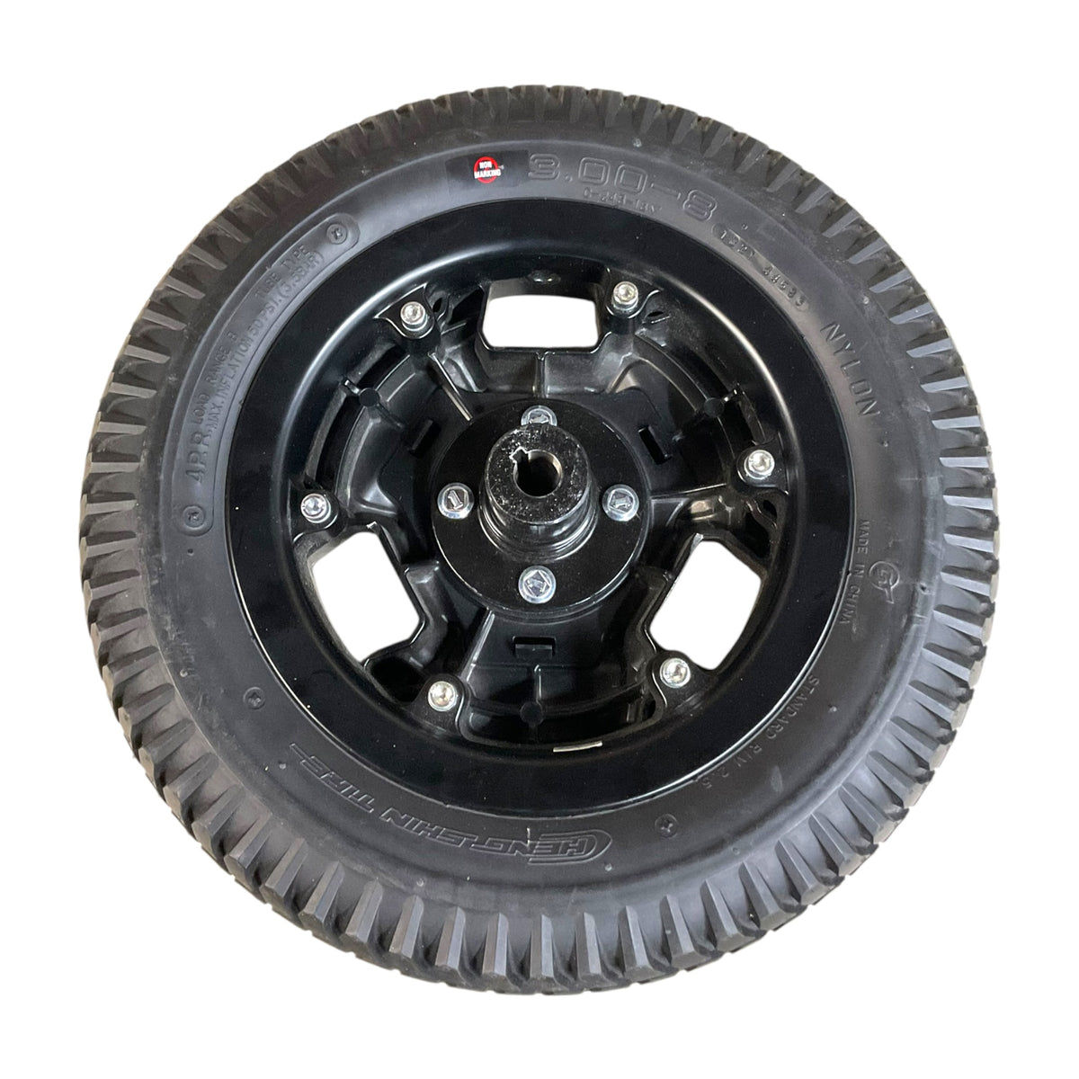 Flat-Free Drive Wheel Assembly for Rovi X3 Power Chairs | 14 x 3 inches